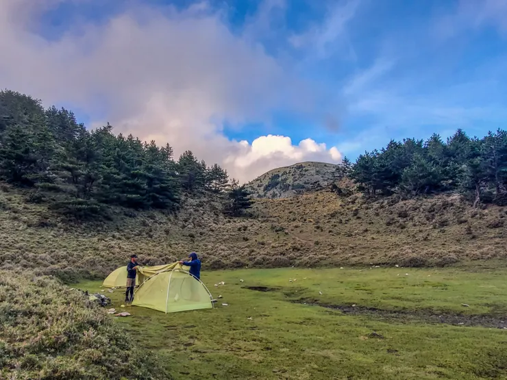 PM4:59 回到營地剛好趕上夕陽