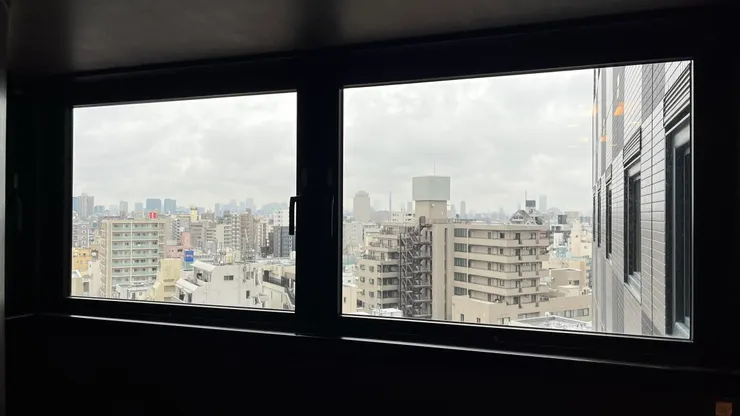 因為樓層高，倒是可以看滿遠的。