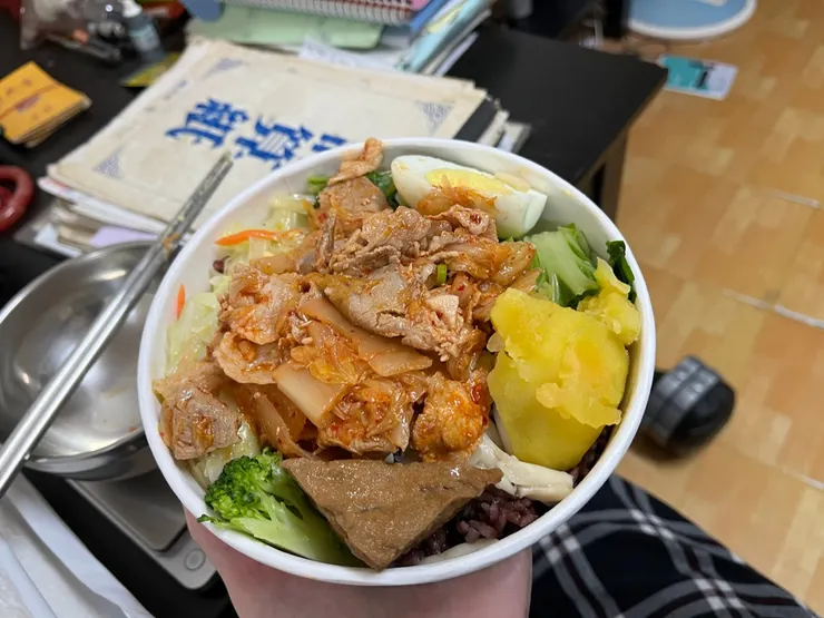 蛋白盒子的泡菜豬。