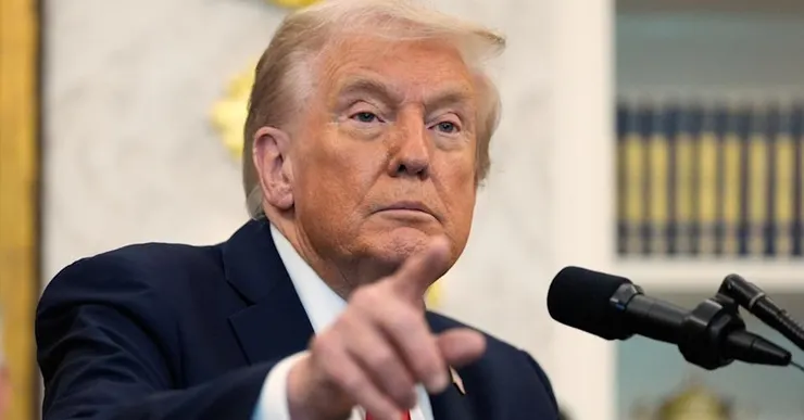 美國總統川普。（圖／美聯社）