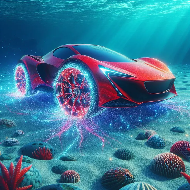 八大使者坐上海底車,前往百慕達拯救妙妮。