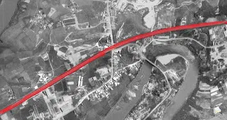 1967年航照，紅線即為麥帥公路