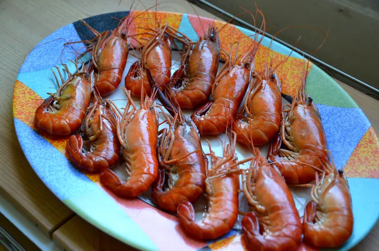 老三釣回來的溪蝦