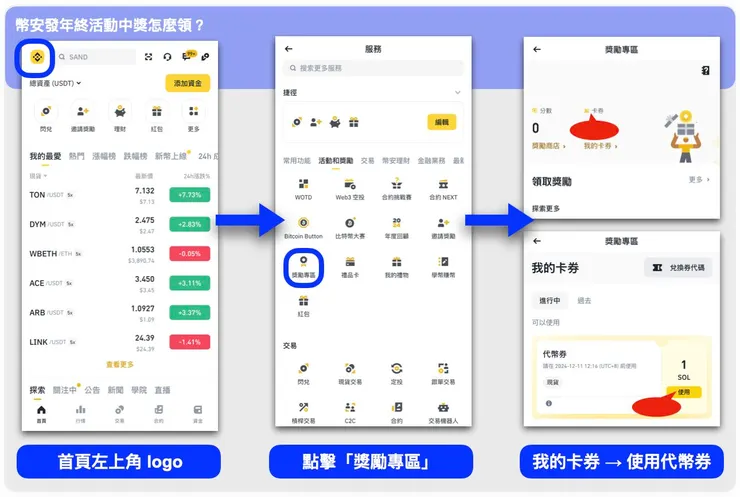 幣安發年終活動，中獎怎麼領？