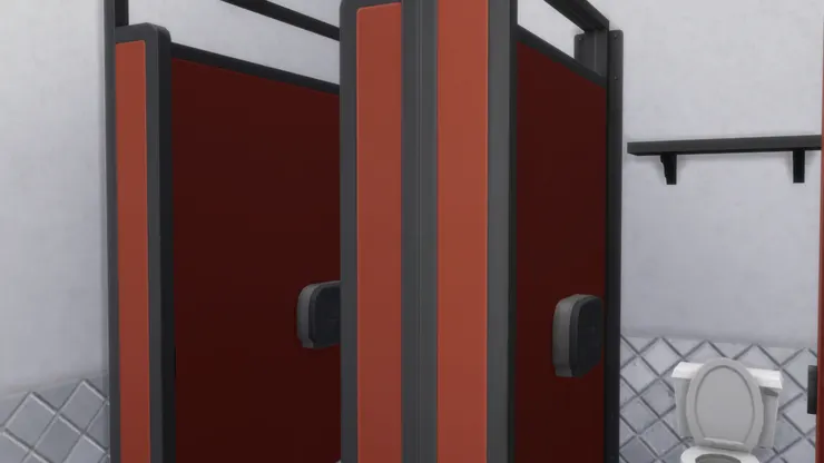 女廁有兩個廁格。