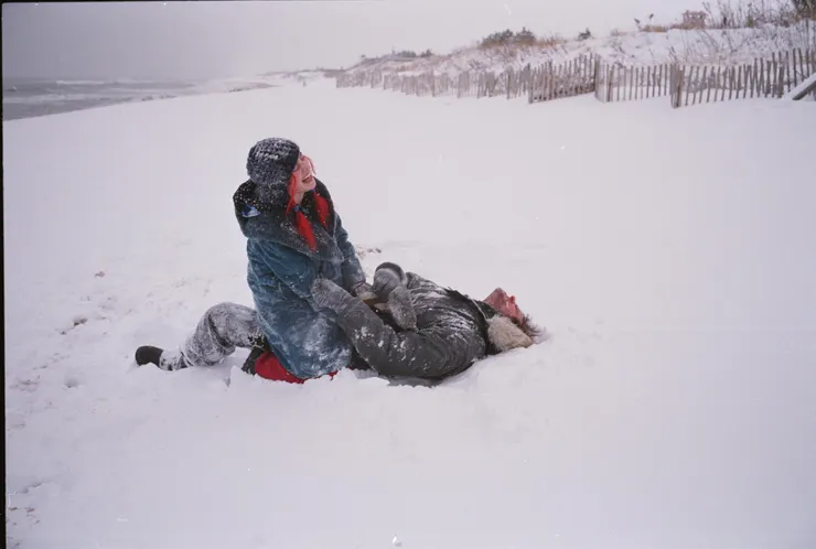 經典的大雪場景