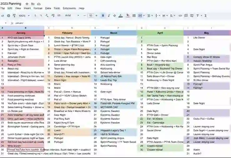 Ali Abdaal 年度計畫