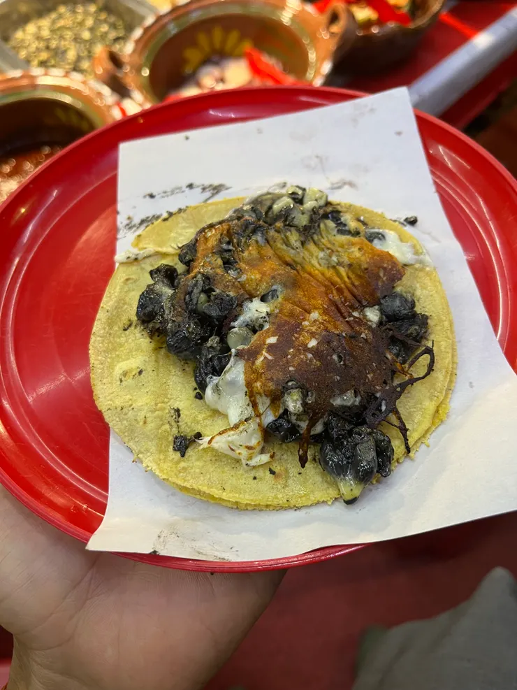 Huitlacoche taco