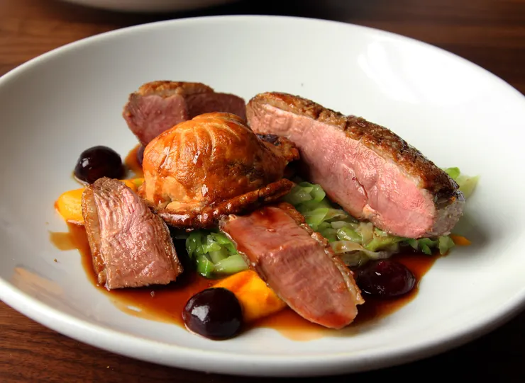 第二道主菜，蒂登納姆鴨胸