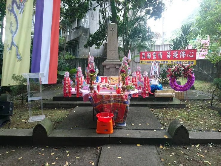 2020年基隆法軍公墓普渡情形(照片來源:國家檔案局)