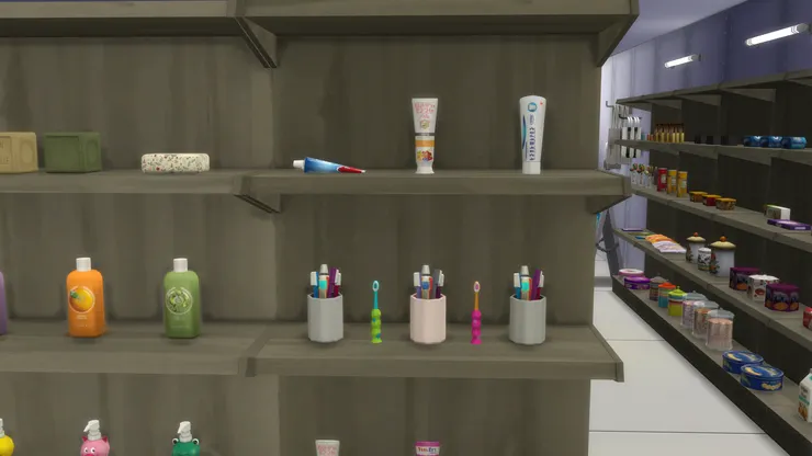 現在的牙具和洗澡用品相當精美，有時我買了也捨不得用。