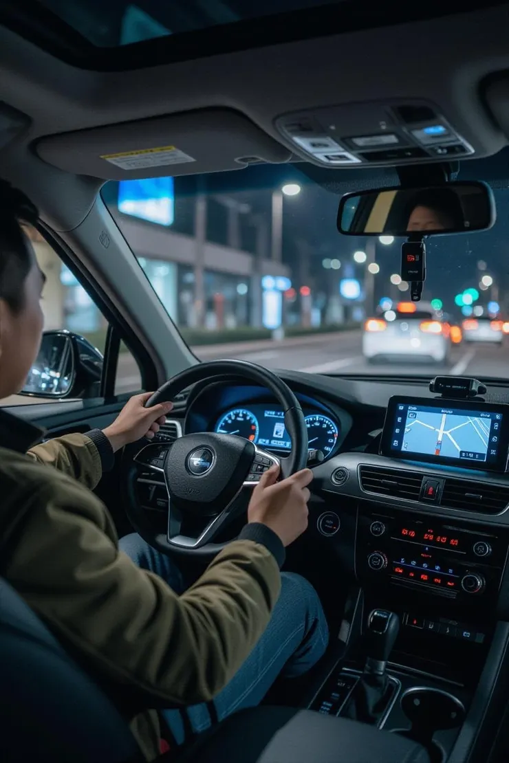 中年父親下班兼開 Uber,象徵用勞力換現金的副業模式