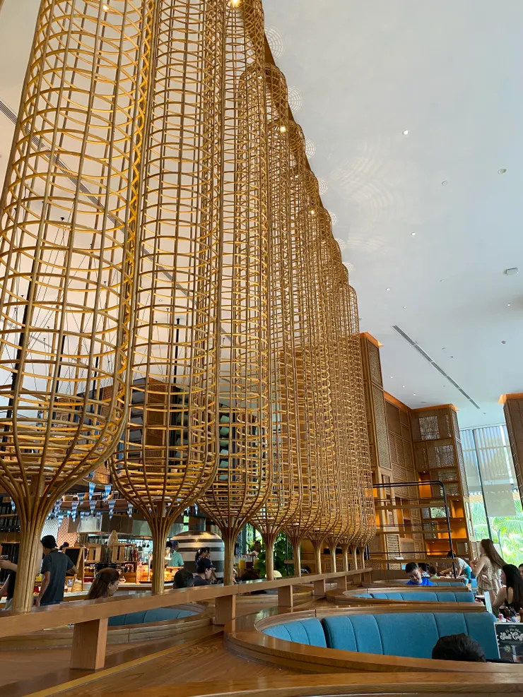 今天早餐的座位在室內