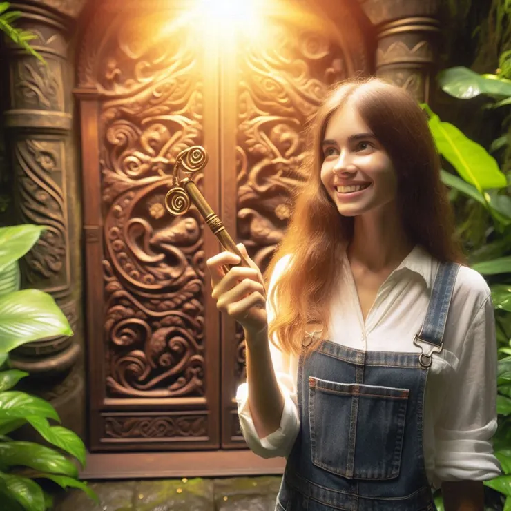 Bing幫我畫的"對的人+對的鑰匙"