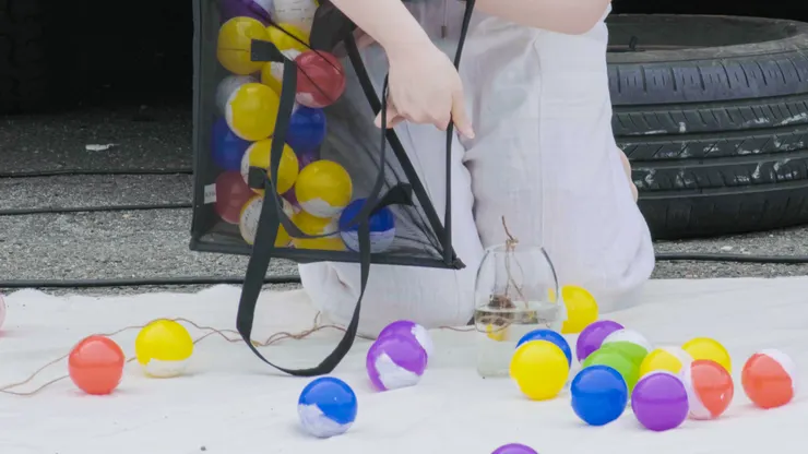 2021年的作品《 Centrifugal Revolving 離心旋轉》探討人與人之間的回憶及關係。 Photo Credit: 吳貞儀