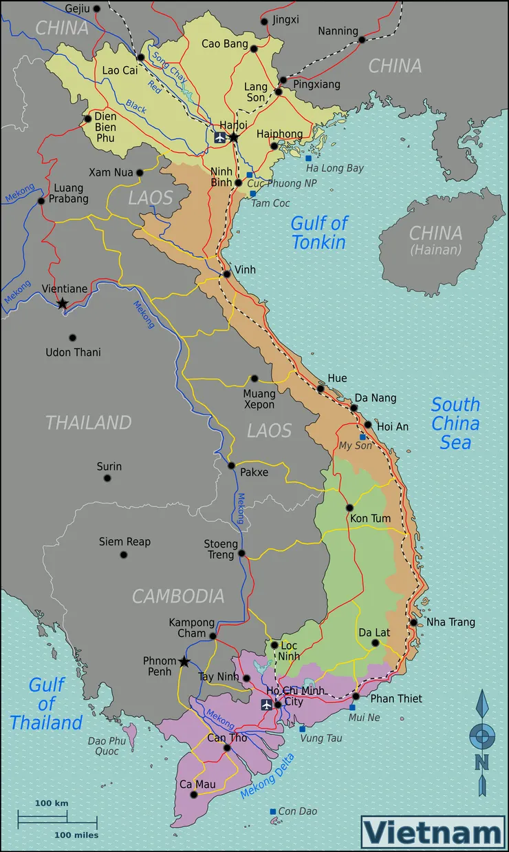 越南地圖