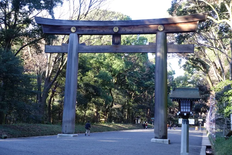 台灣神木製成的大鳥居。