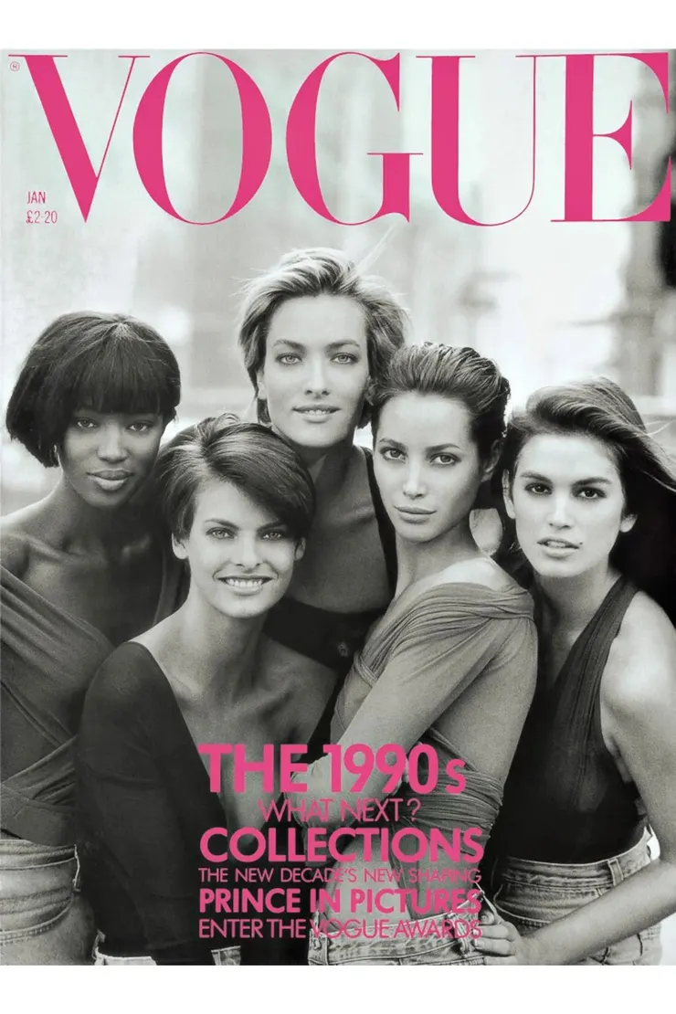 British Vogue January 1990 Cover