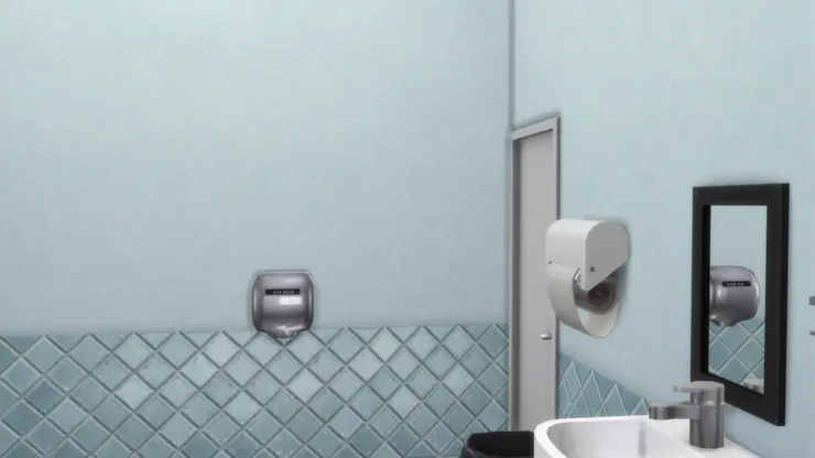 男廁的間格跟女廁一樣。