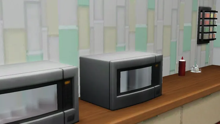 微波爐我選了銀色，沒理由用家用的白色吧。