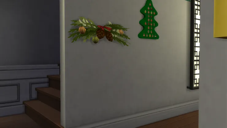 這裏是走廊的牆壁。