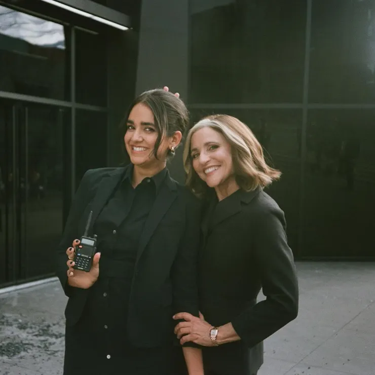 德芳亭與梅爾的幕後合照