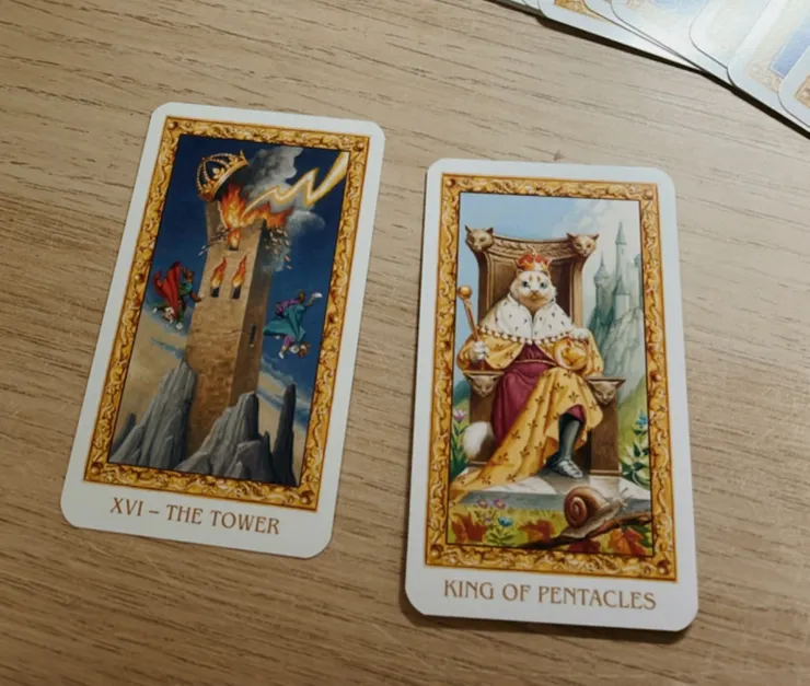 (左)塔、(右)金幣國王