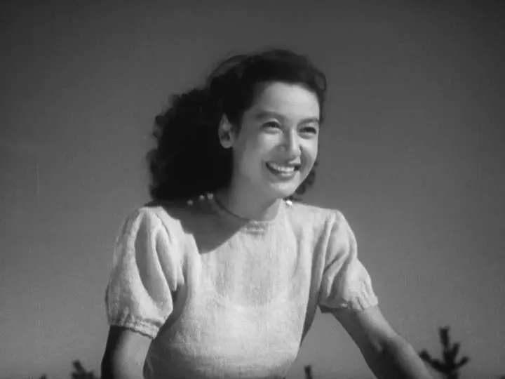 和小津合作多部作品的原節子。《晚春》劇照