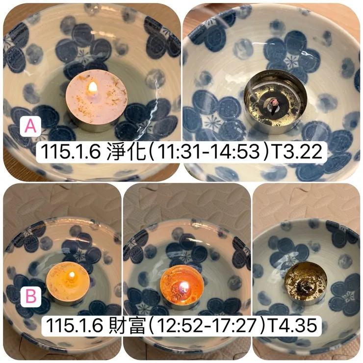 紀錄-(淨化蠟燭+財富蠟燭)