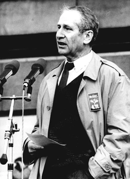 當年面對群眾示威時的沃爾夫