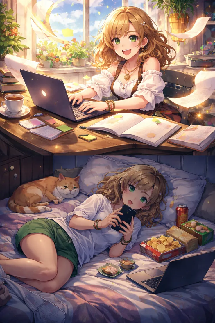 靈感爆棚做不完vs靈感枯竭滑手機