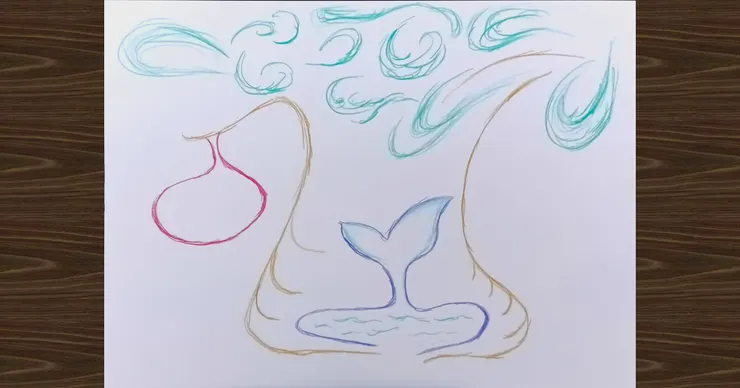 作者直覺繪畫：〈生命之樹〉