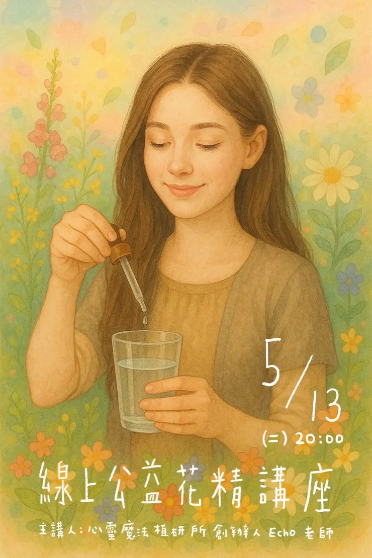 換上阿純老師設計的文青療癒風海報 ～～好舒壓啊～～