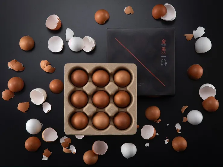 圖說：勤億蛋品科技將廢棄蛋殼再利用，製成環保包材，不只維持優越的耐用性和質感，更落實資源永續的經營理念。（資料來源：勤億蛋品科技）