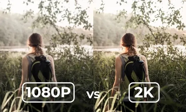 1080p基本上能滿足日常監控需求、且節省空間儲存。2K對畫質要求較高者更為理想。