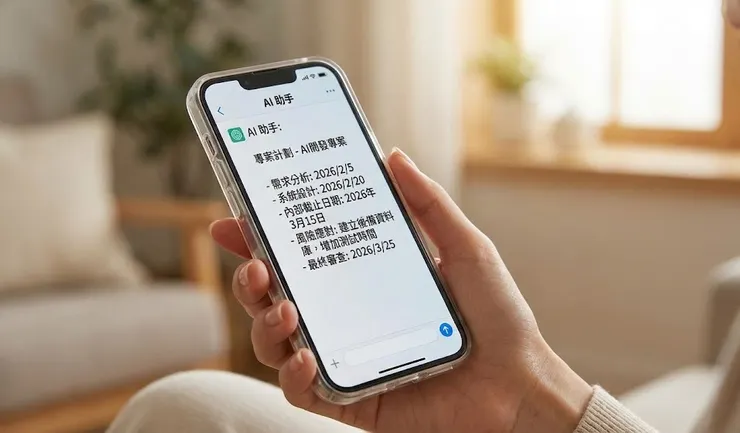 善用 AI 工具進行時間管理規劃,讓每個任務都能在從容的步調下提前達成。