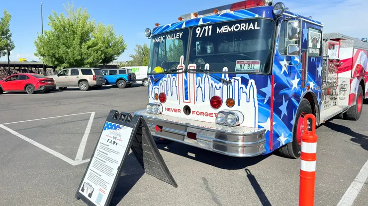 911紀念塗裝消防車