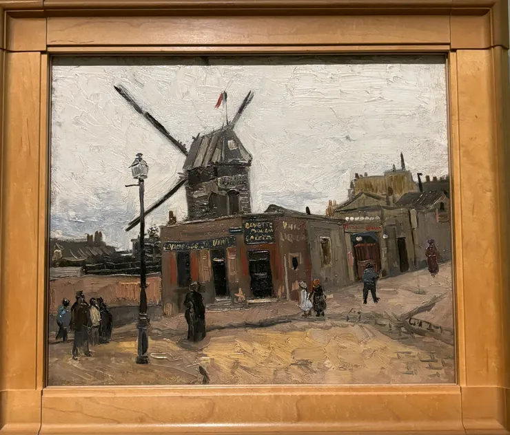 <煎餅磨坊>   文森·梵谷  攝於《梵谷：尋光之路》展覽  富邦美術館