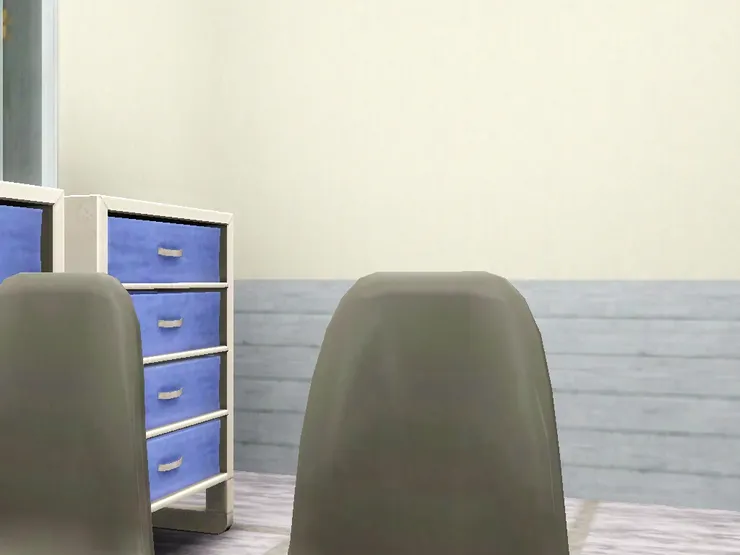 椅子也是灰色，畢竟講座也是正經的場合。