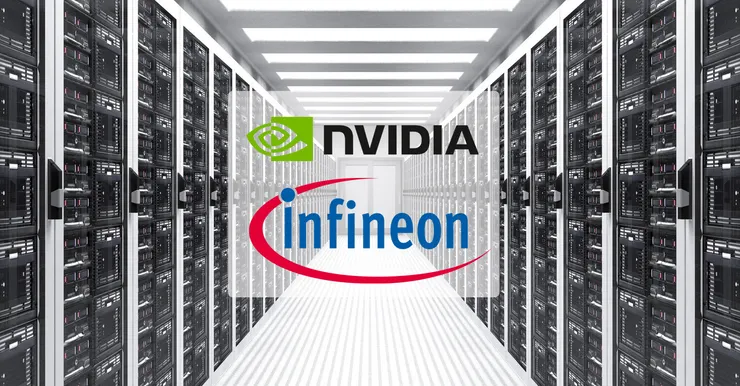 Infineon 與 NVIDIA 合作設計 AI 資料中心直流 (DC) 電力分配系統，以提升能效。