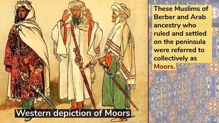 來自北非統治伊比利半島的穆斯林，摩爾人