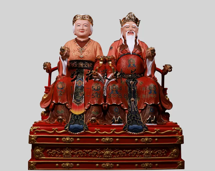 土地公土地婆神像