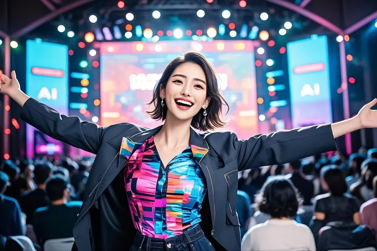 潔莉說她能當換臉者，表示非常開心與期待!!