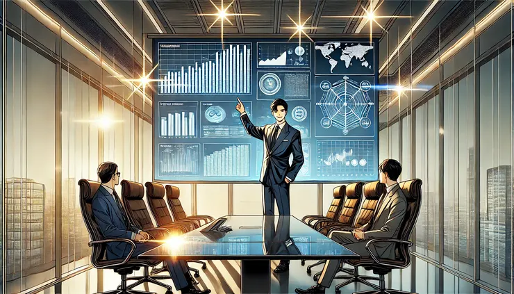 主管在會議中公開讚賞中高齡工程師的專業貢獻。