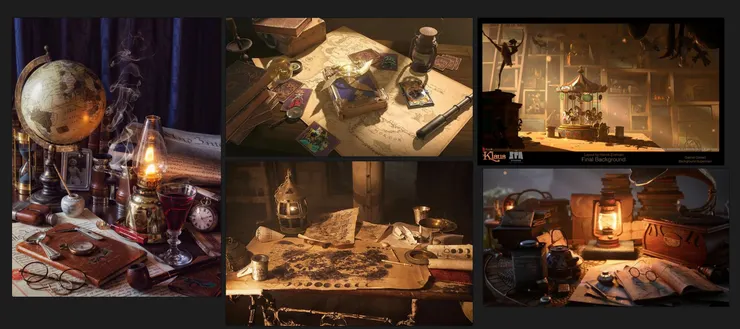 參考桌面之間主從關係的排列參考圖,能讓我抓到物件與物件之間的重量關係如何分布。