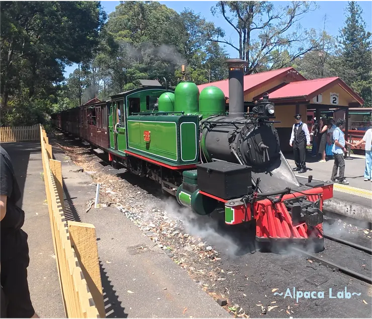 抵達Puffing Billy Railway Lakeside Station