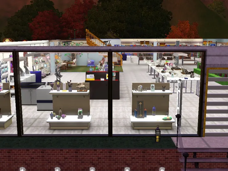 雖然櫥窗用來吸引客人，但我不想擠上滿滿的展示品，像這樣人們可以看到店內的情況。