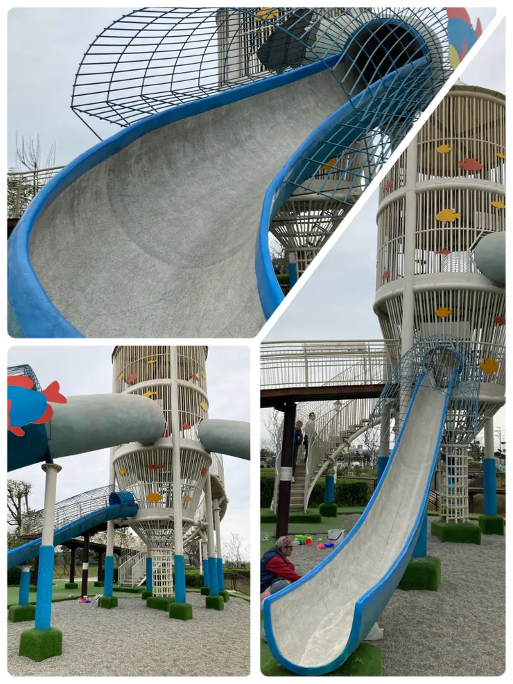 三層樓飼料桶溜滑梯！刺激又好玩！