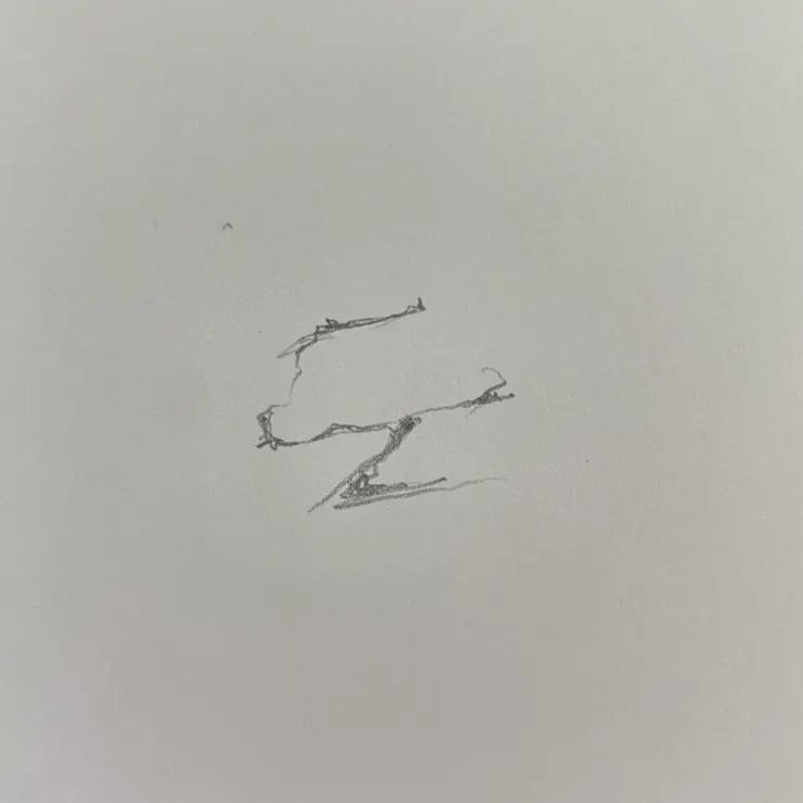 這是一個破碎的筆觸