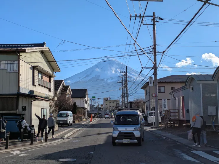 跑完才放晴的河口湖